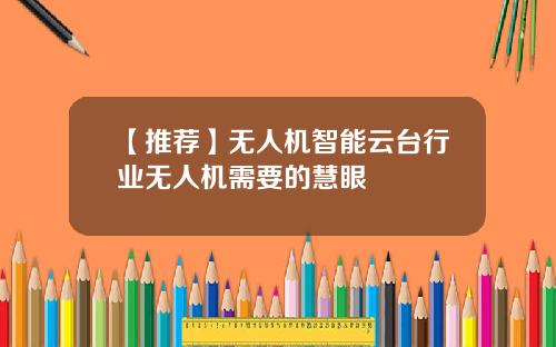 【推荐】无人机智能云台行业无人机需要的慧眼