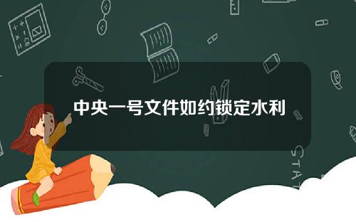 中央一号文件如约锁定水利