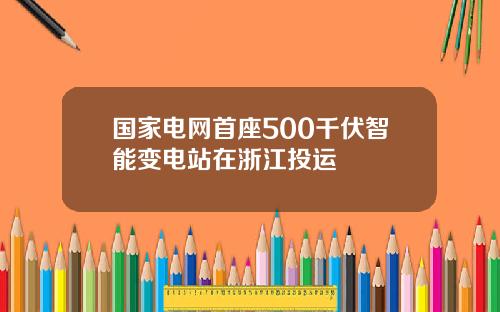 国家电网首座500千伏智能变电站在浙江投运