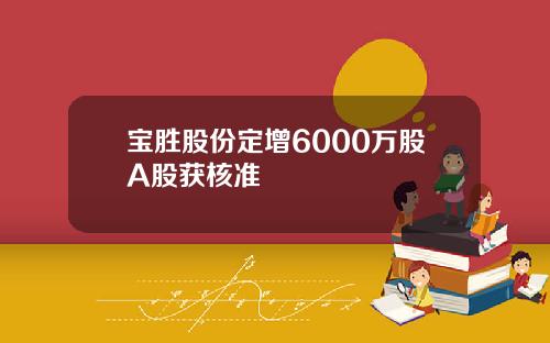 宝胜股份定增6000万股A股获核准