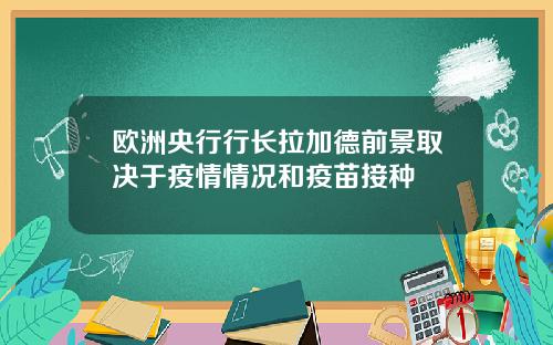 欧洲央行行长拉加德前景取决于疫情情况和疫苗接种
