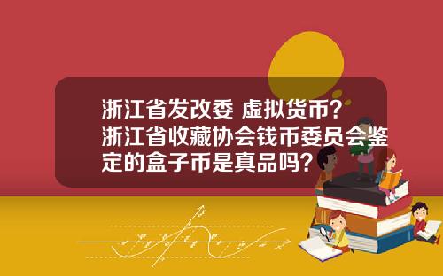 浙江省发改委 虚拟货币?浙江省收藏协会钱币委员会鉴定的盒子币是真品吗?