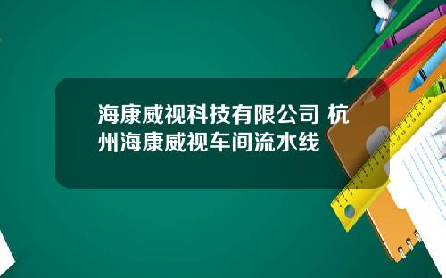 海康威视科技有限公司 杭州海康威视车间流水线