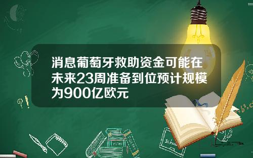 消息葡萄牙救助资金可能在未来23周准备到位预计规模为900亿欧元
