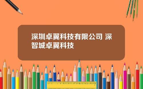深圳卓翼科技有限公司 深智城卓翼科技