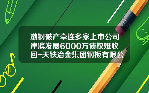 渤钢破产牵连多家上市公司津滨发展6000万债权难收回-天铁冶金集团钢板有限公司