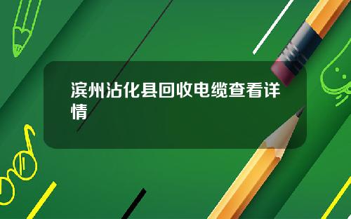 滨州沾化县回收电缆查看详情