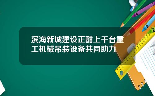 滨海新城建设正酣上千台重工机械吊装设备共同助力
