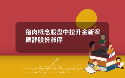 猪肉概念股盘中拉升金新农振静股份涨停