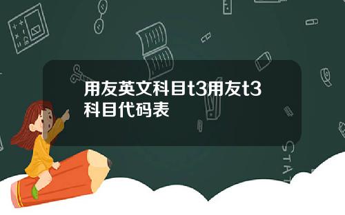 用友英文科目t3用友t3科目代码表