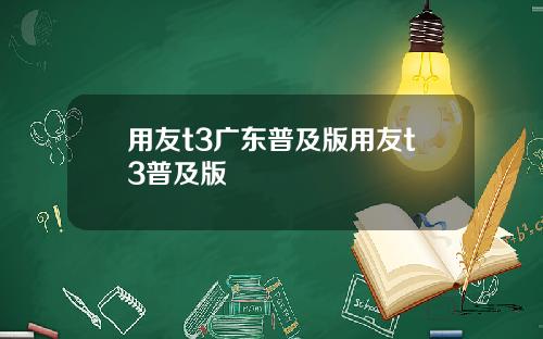 用友t3广东普及版用友t3普及版