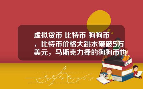 虚拟货币 比特币 狗狗币,比特币价格大跳水砸破5万美元,马斯克力捧的狗狗币也跌26%,砸盘元凶是谁?