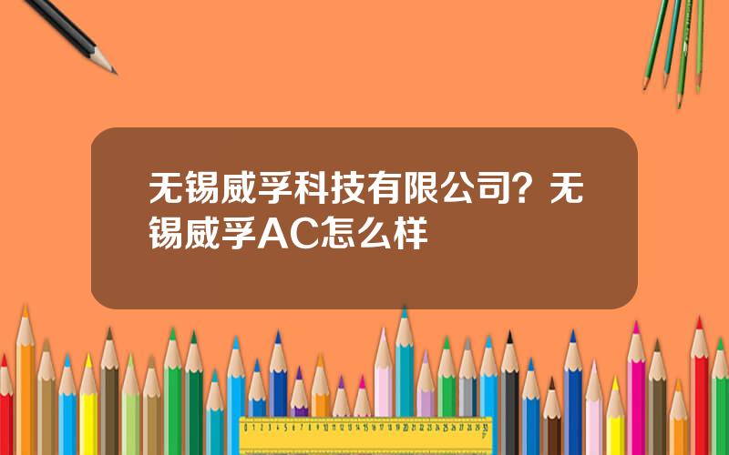 无锡威孚科技有限公司？无锡威孚AC怎么样