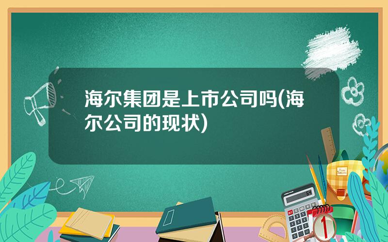 海尔集团是上市公司吗(海尔公司的现状)