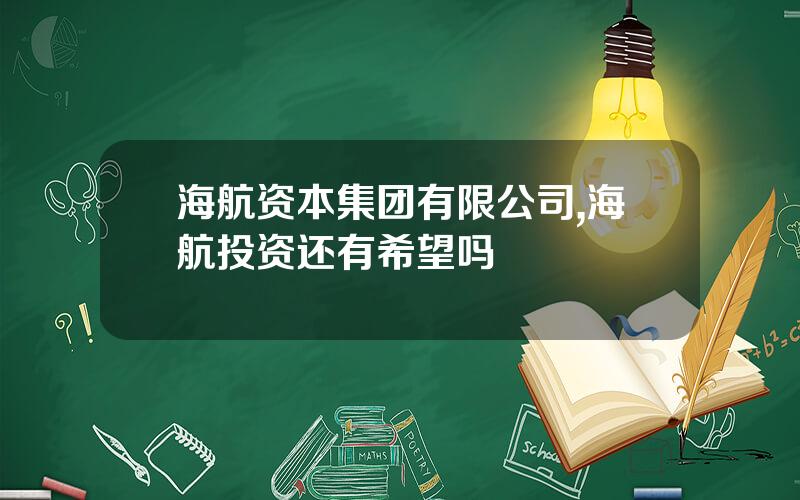 海航资本集团有限公司,海航投资还有希望吗