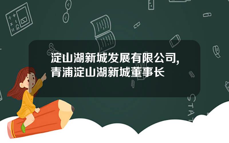 淀山湖新城发展有限公司,青浦淀山湖新城董事长