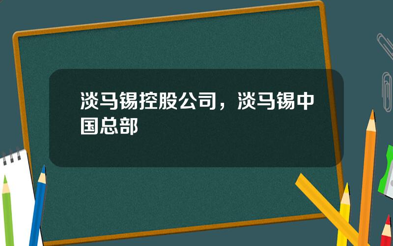 淡马锡控股公司，淡马锡中国总部