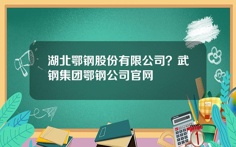 湖北鄂钢股份有限公司？武钢集团鄂钢公司官网