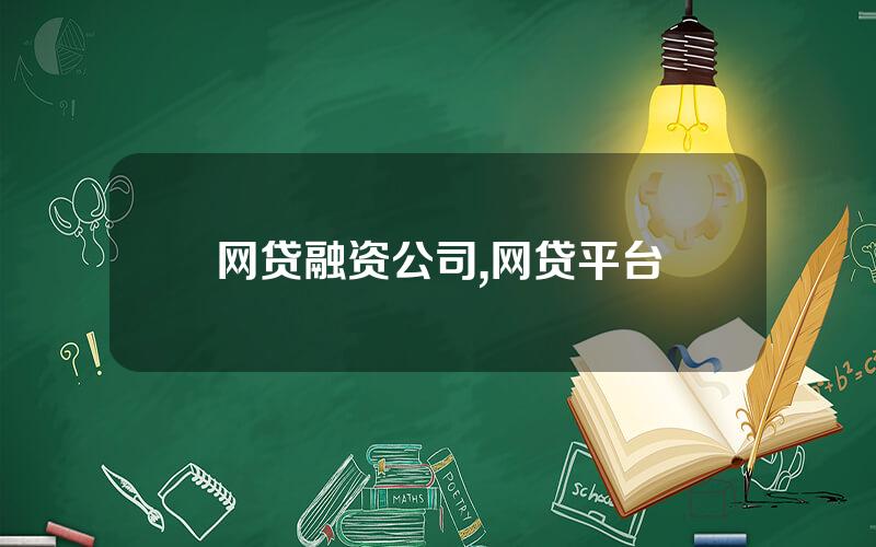 网贷融资公司,网贷平台