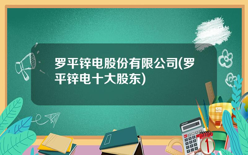 罗平锌电股份有限公司(罗平锌电十大股东)